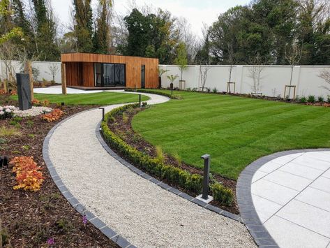 large-garden-design-south-dublin-10 Garden Ideas Ireland, Garden Ideas Large, Circular Patio, Back Garden Design, Garden Design Plans, Large Garden, Big Garden, Home Garden Design, Better Homes And Garden