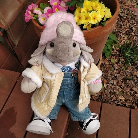 Build A Bear Outfits Aesthetic, Aesthetic Build A Bear, Build A Bear Ideas, Cute Build A Bears, Build A Bear Aesthetic, Bear Ideas, Elephant Fashion, Build A Bear Outfits, Baby Animal Drawings