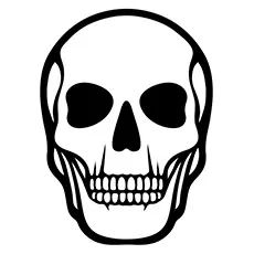 Do you want to introduce your little one to skeletons, without scaring him out of his wits? Here is the list of printable skeleton coloring pages. Color & have fun! Simple Skeleton, Markus Persson, Skull Template, Skull Coloring, Skeleton Face, Skull Coloring Pages, Skeleton Head, Mask Template, Drawing Heads