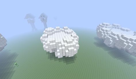 Cloud Building Platforms Minecraft Map Cloud Minecraft, Minecraft Party Invitations, Cloud Building, House In The Clouds, Cloud House, Castle Window, Small Clouds, Minecraft Castle, Build A House