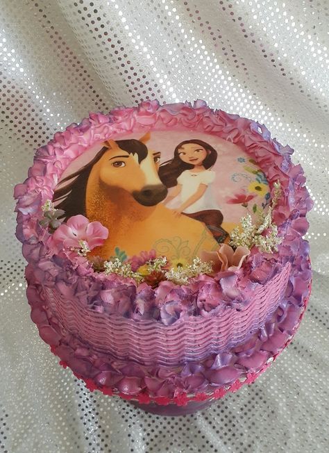 Spirit Horse Cake 🐴 Spirit Untamed Birthday Cake, Spirit Cake Ideas, Spirit Horse Cake Ideas, Spirit Cakes Horse, Spirit Riding Free Birthday Cake, Spirit Horse Cake, Spirit Birthday Cake, Spirit Cake, Spirit Birthday