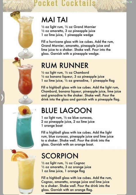 Alcoholic Drinks To Order At A Bar, Basic Cocktail Recipes, Bartender Drinks Recipes, Bartender Drinks, Alcholic Drinks, Liquor Recipes, Cocktail Drinks Alcoholic, Types Of Cocktails, Classic Cocktail Recipes