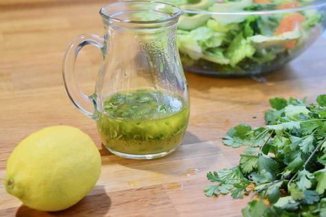 Coriander Salad Dressing, Coriander Vinaigrette, Coriander Dressing, Lemon Salad Dressing, Coriander Salad, Olive Oil Salad Dressing, Lemon Salad Dressings, Coriander Oil, Lemon Salad