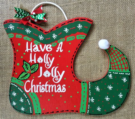 ELF SHOE Holly Jolly Christmas SIGN Wall Art Door Hanging Hanger Plaque Hand Painted Handcrafted Wood Wooden Wreath Attachment Wooden Door Hangers Christmas, Personalize Ornaments, Country Wood Crafts, Elf Stocking, Wooden Wreath, Christmas Wooden Signs, Art Door, Snowman Sign, Tier Trays