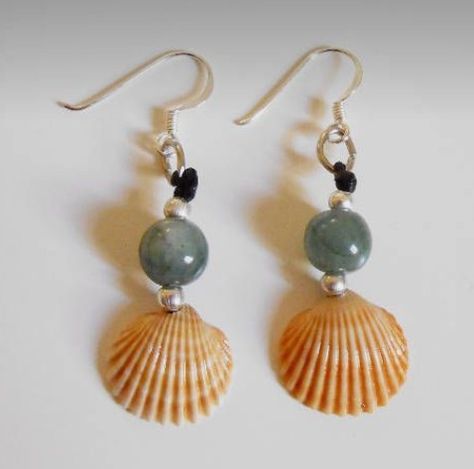 Sea Shell Earrings Diy, Seashell Earrings Diy, Shell Earrings Diy, Diy Shell Jewelry, Shell Jewelry Ideas, Seashell Jewelry Diy, Diy Earrings Easy, Driftwood Jewelry, Shell Crafts Diy