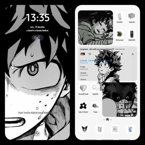 Case Iphone Couple, Photo Widget, App Anime, Anime Drawing Books, Iphone Wallpaper Kawaii, Iphone Home Screen Layout, Phone Ideas, Phone Inspiration, Iphone Organization