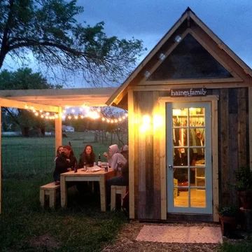 75 Beautiful Garden Shed Pictures & Ideas - April, 2021 | Houzz Craftsman Sheds, Bbq Shed, Small Shed, Small Garden Shed, Outdoor Garden Sheds, Craftsman Garage, Bar Shed, Studio Shed, Backyard House