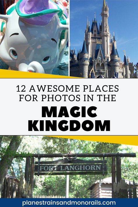 Find the most creative places to take photos of your family in the Magic Kingdom for your next family vacation to Disney World Magic Kingdom Pictures, Magic Kingdom Rides, Usa Places To Visit, Toddler Pictures, Unusual Pictures, Usa Destinations, Space Mountain, Awesome Places, Ideas Family