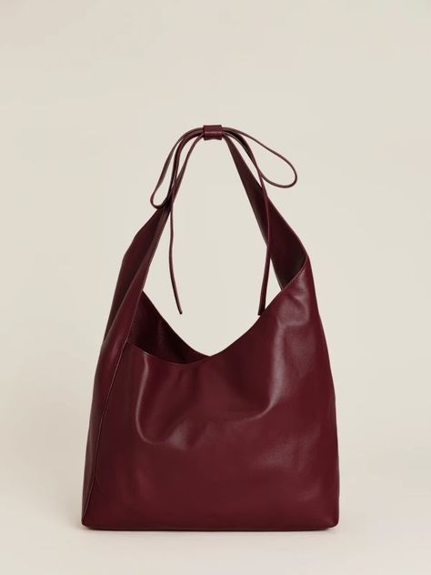 Best of Bags | Sustainable Bags | Reformation Slouchy Leather Tote, College Tote Bag, Uni Bag, Slouchy Hobo Bag, Burgundy Bag, Slouchy Tote, Soft Leather Handbags, Sustainable Bag, Fall Bags