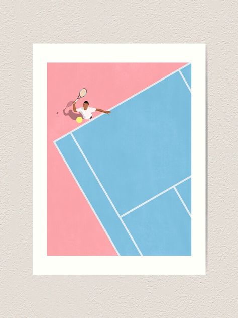 Tennis Painting, Tennis Painting Ideas, Tennis Ball Painting, Tennis Canvas Painting, Tennis Court Art, Tennis Court Painting, Tennis Art Painting, Tennis Wall Art, Beach Tennis Illustration