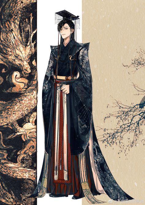 Chinese Traditional Clothing Drawing, Chinese Emperor Clothing, Chinese Traditional Dress Men, Chinese Outfits Traditional, Chinese Traditional Clothing Men, Ancient China Clothing, Hanfu Men, Chinese Warrior, Chinese Traditional Clothing