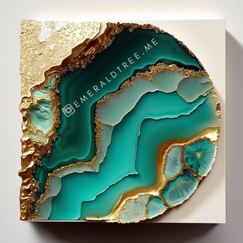 Diy Geodes, Agate Slice Art, Resin Art Canvas, Minerals Art, Agate Art, Amazing Resin, Resin Geode, Resin Art Painting, Geode Art