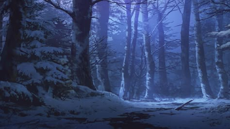 Blue Ice Aesthetic, Backgrounds For Videos, Anime Snow, Castle Background, Gacha Background, Gacha Backgrounds, Gacha Videos, Snow Forest, Forest Backdrops