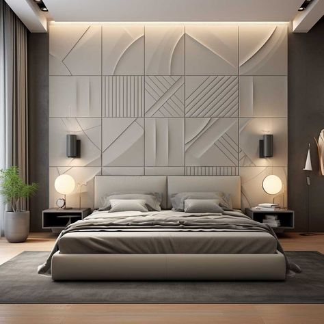 Wall Panels Bedroom, Bed Headboard Design, Bedroom Interior Design Luxury, Wall Panel Design, تصميم داخلي فاخر, Modern Luxury Bedroom, Bedroom Wall Designs, Luxury Bedroom Design, Design Salon