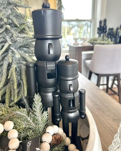 Meet our modern twist on a holiday classic—black nutcrackers! These bold, stylish pieces bring a contemporary edge to your seasonal decor, perfect for those who love a minimalist or monochrome look. $12.99 & $19.99 Shop these black matte & gloss nutcrackers in stores or directly from our website www.bellepatri.com Nutcracker Christmas Aesthetic, Matte Gloss, Aesthetic Black, Xmas Decor, Nutcracker Christmas, Classic Holiday, Christmas Aesthetic, Black Matte, Xmas Decorations