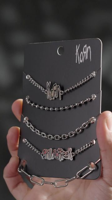 Korn Merch, Korn Tattoo, Korn Band, Emo Stuff, Bracelet Inspiration, Band Necklace, Alternative Style, Cool Fits, Piercing Tattoo