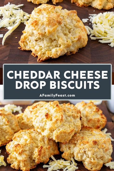 Cheddar Drop Biscuits, Cheddar Biscuit, Cheddar Cheese Recipes, Biscuits From Scratch, Baking Techniques, Future Chef, Cheddar Bay Biscuits, Tasty Bread Recipe, Scratch Recipes