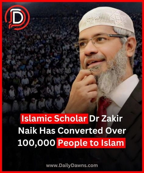 Dr. Zakir Naik, an Islamic preacher known for his lectures on comparative religion, has claimed that he has helped tens of thousands of people, including non-Muslims, convert to Islam. While exact numbers are not officially verified, during his public lectures and events, he often mentions instances of live conversions. Some estimates suggest that he has influenced over 100,000 people to embrace Islam through his speeches, TV programs, and other platforms over the years. . . . #ZakirNaik #Is... Convert To Islam, Dr Zakir Naik, Tv Programmes, 100 000, Over The Years, The 100, Tv, Quick Saves