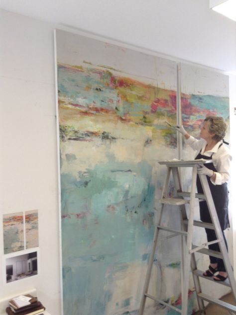 Working on connections Backdrop Painting, Jessica Zoob, Studio Inspiration, Abstract Art Inspiration, Encaustic Art, Contemporary Abstract Art, Abstract Landscape Painting, Abstract Artists, Space Art