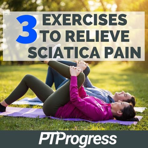 3 Exercises for Sciatica Relief Exercises For Sciatica Relief, Exercises For Sciatica, Sciatica Stretches, Sciatica Symptoms, Spinal Decompression, Sciatica Exercises, Sciatica Pain Relief, Sciatica Relief, Easy Exercises