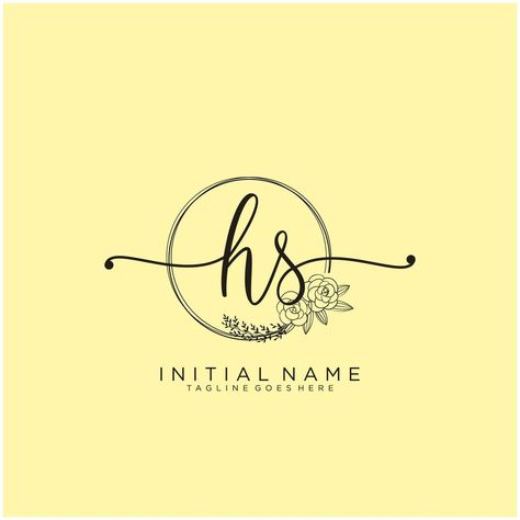 Hashtag Logo, Hs Logo, Handwriting Logo, Wedding Logo Design, Wedding Hashtag, Wedding Logo, Feminine Logo, Wedding Logos, Creative Template