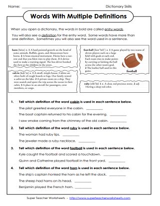 Dictionary Skills (Printable Worksheets) Dictionary Activities, Dictionary Skills, Guide Words, Writing Classes, 3rd Grade Reading, Vocabulary Building, Language Development, Study Skills, English Class