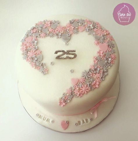 Silver Anniversary Cake Ideas, Silver Jubli Anniversary, 25 Years Anniversary Cake, 25th Wedding Anniversary Cake, Silver Wedding Anniversary Cake, 25th Anniversary Cake, 25th Wedding Anniversary Cakes, 25 Anniversary Cake, 25th Wedding Anniversary Party