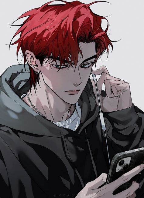 (9) Home / X Red Hair Anime Guy, Red Hair Boy, Yakuza Anime, Red Hair Men, Anime Prince, 캐릭터 드로잉, Guy Drawing, Manga Boy, Character Design Male