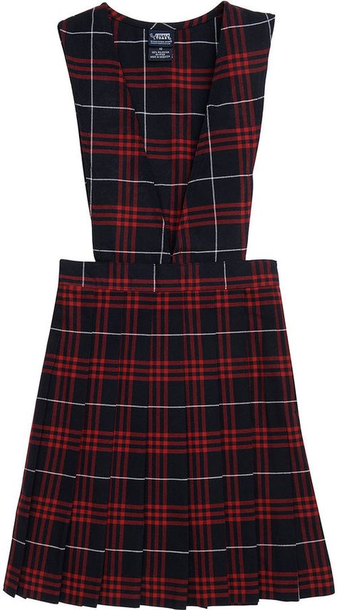 French Toast School Uniforms, Girls School Uniform, Plaid Jumper, School Uniform Outfits, Sleeveless Jumper, Plaid Pleated Skirt, Girls School, Romper With Skirt, Jumper Dress