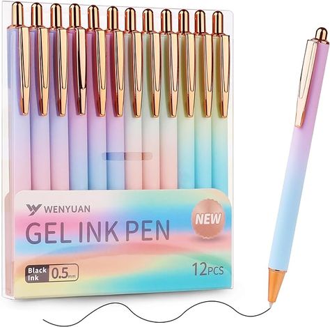 Amazon.com : WY WENYUAN Gel Pens, 12 pcs Black Ink Pens Fine Point Smooth Writing Pens, Pastel Pens for Journaling Note Taking, Cute Office School Supplies Gifts for Women Men : Office Products Pastel Pens, Pens Cute, Pastel Pen, Men Office, Cute Office, Daily Writing, Gel Ink Pens, Ink Pens, Cute Pens