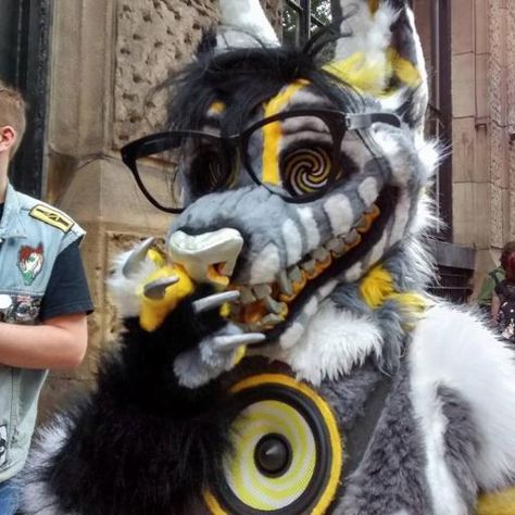 new fursuit of the week! Fursuit With Glasses, Fursuit Glasses, Fursuit Ideas, Alton Towers, Wolf Art, Beautiful Creatures, No. 2, Animal Art, Art Reference