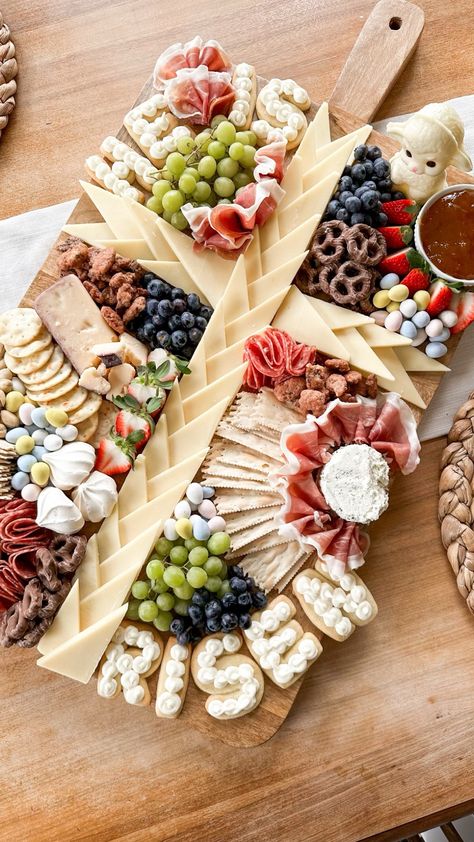 Herringbone Serving Board curated on LTK Jam Sugar Cookies, Cheese Platers, Easter Charcuterie Board, Easter Platter, Easter Charcuterie, Italian Salami, Charcuterie Appetizers, Charcuterie Gifts, Cheese Trays