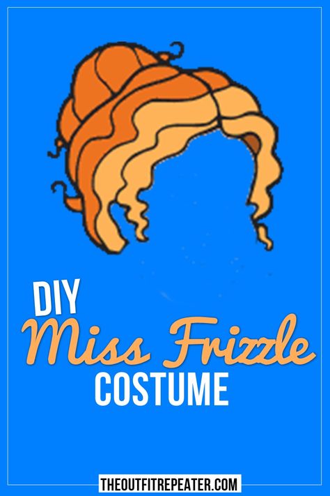 Diy Miss Frizzle Costume, Diy Ms Frizzle Costume, Miss Frizzle Hair, Mrs Frizzle Costume Diy, Ms Frizzle Costume Diy, Diy Teacher Halloween Costumes, Cricut Costume, Mrs Frizzle Costume, Ms Frizzle Costume