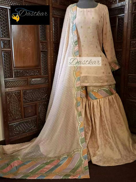 Make to order Chattapatti Gharara, Wedding Collection, Bridal Dresses, Victorian Dress, Wedding Dress, Boutique, Dresses, Quick Saves