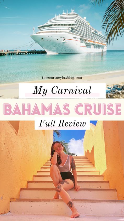 My Bahamas Carnival Cruise from Miami, Florida, was life-changing! If you're thinking about taking a carnival cruise to the Bahamas- this is your sign to book the trip girl!  Here’s my unsponsored review of The Bahamas Cruise from Florida: #Bahamas #CarnivalCruise #BahamasCruiseReview #BahamasCruise Carnival Conquest Cruise, Bahama Cruise, Cruise Bahamas, Carnival Conquest, Freeport Bahamas, Best Cruise Lines, Cruise Ports, Bahamas Cruise, Carnival Cruise Line