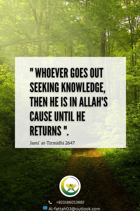 Hadith quotes Seek Knowledge Islam, Seeking Knowledge In Islam, Daily Hadith, Online Quran Academy, Seeking Knowledge, Tajweed Quran, Hadith Of The Day, Online Quran, Hadith Quotes