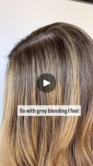 Best Hair Color To Hide Grey Hair, Blonde Hair With Grey Highlights, Sandy Brown Hair, Gray Blending, Highlights Grey, Grey Blending, Hide Greys, Doing Hair, Grey Hair Coverage