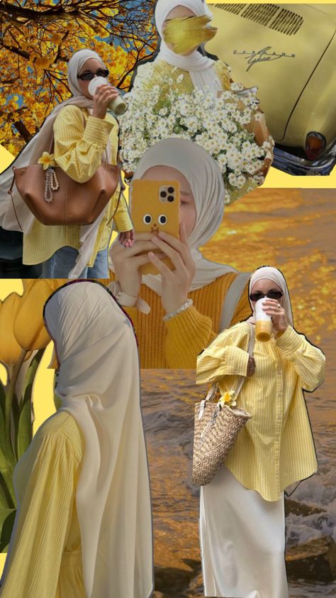 Yellow aesthetic, hijab girl, yellow wallpaper aesthetic, Muslim girl, Muslim wallpaper , cute yellow wallpaper, hijab inspiration, Islamic attire, hijab tutorial, hijab fashion , fashion ,Muslim fashion Aesthetic Muslim Girl, Yellow Hijab, Girl Muslim, Hijab Inspiration, Tutorial Hijab, Hijab Aesthetic, Muslim Girl, Muslim Fashion Hijab, Fashion Muslim