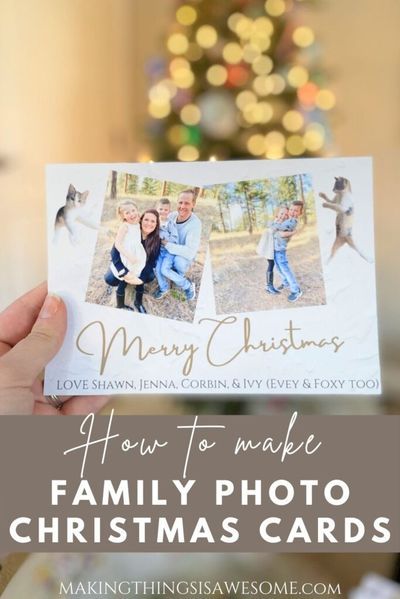 Family Photo Christmas Cards, Diy Christmas Photo, Family Photo Christmas, Website Canva, Family Christmas Card Photos, Diy Holiday Cards, Photo Christmas Cards, Print Christmas Card, Using Canva