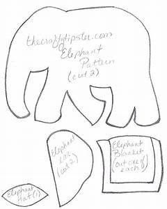 Felt Elephant Pattern, Threadwork Primitives, Elephant Template, Felt Elephant, Felt Templates, Elephant Crafts, Elephant Quilt, Felt Ornaments Patterns, Felt Animal Patterns