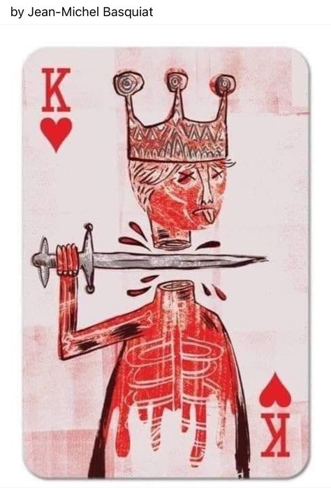 Jm Basquiat, Basquiat Art, Art Carte, King Of Hearts, Incubus, Jean Michel Basquiat, Art Brut, Art Et Illustration, Jean Michel