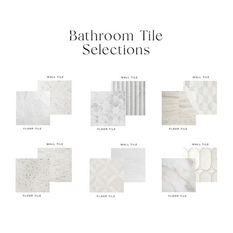 Tile Selections : Interior Design Home Renovation Floor Plan Custom Design Décor Tile Backsplash Hardware Bathroom Design - Etsy