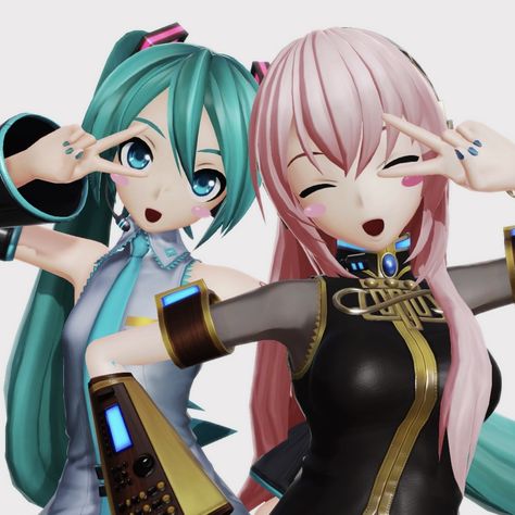 Luka And Miku, Miku And Luka, Miku X Luka, Miku Chibi, Luka Vocaloid, Luka Megurine, Me And Who, Japanese Robot, Miku Vocaloid