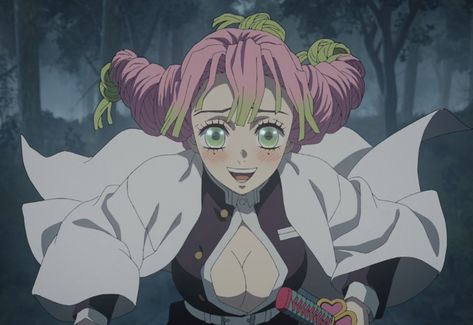 demon slayer, ds, kny, kimetsu no yaiba, icon, matching, pfp, wallpaper, anime, katana, fighting, breathing, muzan, mitsuri kanroji, chibi, cute, pink hair, green, pink, sweet, love hashira, love breathing, episode 3, season 3, swordsmith arc, outro, intro, credits, manga, color, colored, pink, painting, paint, running Matching Pfp Wallpaper, Mitsuri Kanroji Chibi, Icon Matching Pfp, Cute Pink Hair, Running Pose, Swordsmith Village, Mitsuri Icon, Running Gif, Girl Running