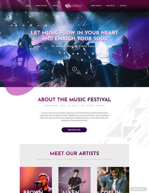 Festival Websites, Uxui Design, Festival Website, Event Planning Organization, Planning Organization, Music Flow, Music Website, Festival Music, Internet Radio Station