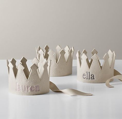 Restoration Hardware Baby and Child Wool Felt Crown Birthday Crowns, Restoration Hardware Baby, Crown For Kids, Felt Crown, Crown Crafts, Kids Holiday Gifts, Personalized Gifts For Kids, Birthday Crown, Gift Guides