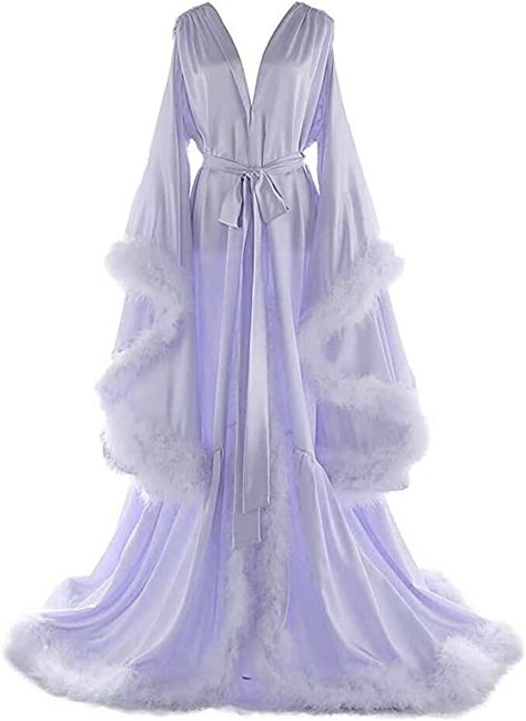 Amazon.com: Daily Life Mall Women's Feather Bridal Robes Old Hollywood Maternity Photoshoot Nightgown Silk Bathrobe Long Lingerie : Clothing, Shoes & Jewelry Nightgown Silk, Fancy Robes, Silk Bathrobe, Sheer Robe, Night Dresses, Black Bridal, Maternity Photoshoot, Dresses Ideas, Bridal Robes