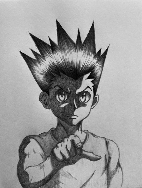 Gon Drawings Pencil, Hunter X Hunter Sketch Pencil Drawings, Gon Sketch, Gon Drawings, Togashi Art, Drawing List, Scratch Art, Tattoo Flash Art, Anime Drawing