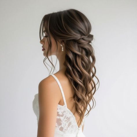 🎨 Want to boost your confidence? Elongate your face shape with this hairstyle for wedding guest hairstyles for wedding guest. Discover the secret to long-lasting curls. Suitable for all face shapes and hair textures. Easy to maintain and style at home. Click for a step-by-step guide! #hairstyleforweddingguesthairstylesforweddingguest Guest Hairstyles For Wedding, Wedding Hairstyles Down, Hairstyle For Wedding Guest, Hairstyles For Wedding Guest, Knotless Braids Hairstyle, Hairstyle For Wedding, Guest Hairstyles, Large Curls, Lasting Curls