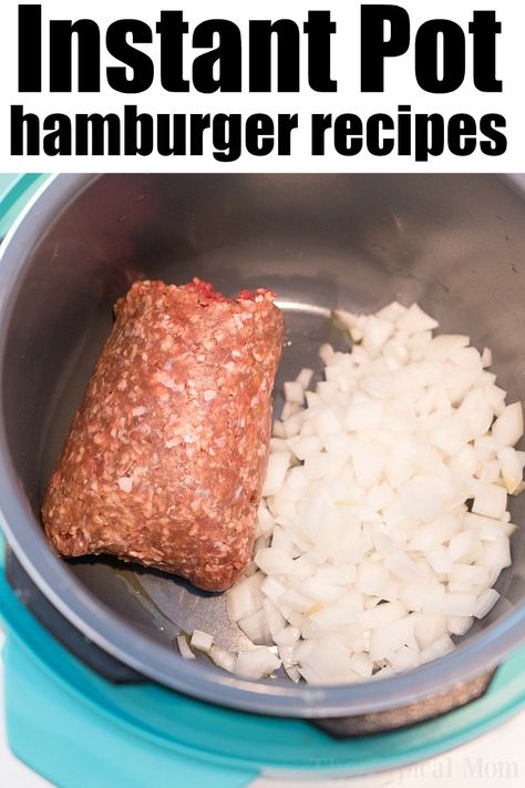 Hamburger In Instant Pot, Instant Pot Hamburger Recipes, Hamburger Recipe, Recipes Using Ground Beef, Electric Pressure Cooker Recipes, Hamburger Casserole, Pot Recipes Easy, Best Instant Pot Recipe, Healthy Instant Pot Recipes